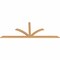 Ekena Millwork Richland Smooth Timber Gable Bracket, Western Red Cedar, 96"W x 36"H x 1 1/2"D x 3 1/2"F, 9/12 Pitch GBW096X36X0204RIC00SWR - alternate 3